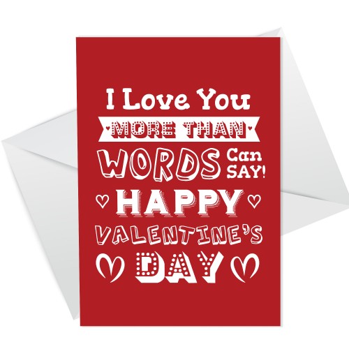 Happy Valentines Day Card For Your Partner Novelty Valentines