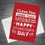 Happy Valentines Day Card For Your Partner Novelty Valentines