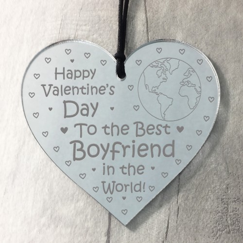 Valentines Gifts For Boyfriend Hanging Engraved Heart LOVE Gift