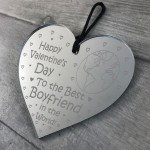 Valentines Gifts For Boyfriend Hanging Engraved Heart LOVE Gift