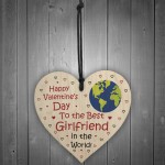 Valentines Gifts For Girlfriend Hanging Wooden Heart LOVE Gift