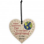 Valentines Gifts For Girlfriend Hanging Wooden Heart LOVE Gift