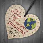 Valentines Gifts For Girlfriend Hanging Wooden Heart LOVE Gift