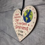 Valentines Gifts For Girlfriend Hanging Wooden Heart LOVE Gift