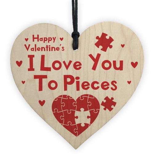 Valentines Gifts For Him Her Wood Heart Boyfriend Girlfriend