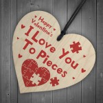 Valentines Gifts For Him Her Wood Heart Boyfriend Girlfriend