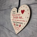 Valentines Day Gift For Daddy To Be Wood Heart Gift From Bump