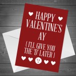 Valentines Cards For Girlfriend Wife Funny Rude Humour Card