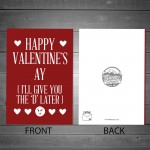 Valentines Cards For Girlfriend Wife Funny Rude Humour Card