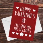 Valentines Cards For Girlfriend Wife Funny Rude Humour Card