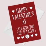 Valentines Cards For Girlfriend Wife Funny Rude Humour Card