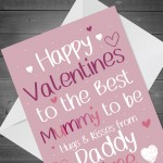 Valentines Card For Mummy To Be New Mum Card From Bump Child