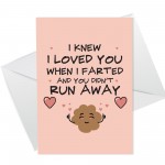 Valentines Cards For Him Her Funny FART Card For Boyfriend Wife