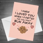 Valentines Cards For Him Her Funny FART Card For Boyfriend Wife