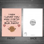 Valentines Cards For Him Her Funny FART Card For Boyfriend Wife