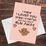 Valentines Cards For Him Her Funny FART Card For Boyfriend Wife