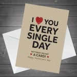 Valentines Day Cards For Boyfriend Girlfriend I LOVE YOU Card