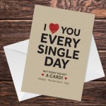 Valentines Day Cards For Boyfriend Girlfriend I LOVE YOU Card