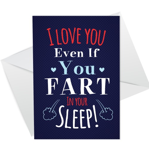 Rude Funny Valentines Card For Him Her FART Card For Boyfriend