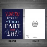 Rude Funny Valentines Card For Him Her FART Card For Boyfriend