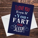 Rude Funny Valentines Card For Him Her FART Card For Boyfriend