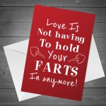 Valentines Card For Him Her Rude Humour Funny Boyfriend Husband