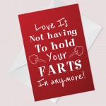 Valentines Card For Him Her Rude Humour Funny Boyfriend Husband