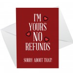 Joke Valentines Day Card For Him Her Funny Joke Anniversary Card