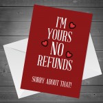 Joke Valentines Day Card For Him Her Funny Joke Anniversary Card