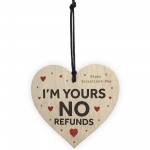 Valentines Day Funny Heart Gift For Him Her Wooden Gifts