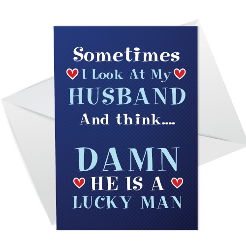 Funny Husband Card For Valentines Anniversary Humour Fun Card