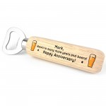 Quirky Anniversary Gift For Him Boyfriend Husband Bottle Opener