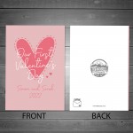 Our 1st Valentines Day Card Personalised Couple Card Boyfriend