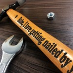 Engraved PERSONALISED Novelty Hammer Valentines Anniversary