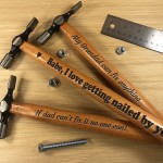 Engraved PERSONALISED Novelty Hammer Valentines Anniversary