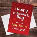 PERSONALISED Valentines Day Card For Him Her LOVE Boyfriend Girl