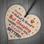 Wooden Heart Funny Rude Gift For Valentines Day Novelty