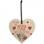 Valentine Funny Wood Heart Gift For Him Her Boyfriend Girlfriend