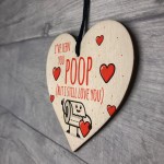 Valentine Funny Wood Heart Gift For Him Her Boyfriend Girlfriend