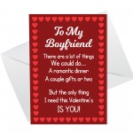 Valentines Card For Boyfriend Poem Perfect Card For Him LOVE