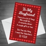 Valentines Card For Boyfriend Poem Perfect Card For Him LOVE