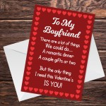 Valentines Card For Boyfriend Poem Perfect Card For Him LOVE