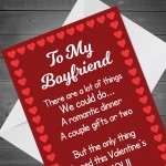 Valentines Card For Boyfriend Poem Perfect Card For Him LOVE