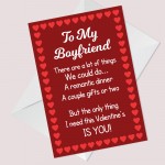 Valentines Card For Boyfriend Poem Perfect Card For Him LOVE