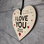 Valentines Day Love Gift For Him Her Novelty Wood Heart Gifts