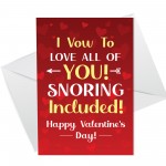 Funny Joke Valentines Day Card For Girlfriend Husband Boyfriend