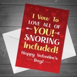 Funny Joke Valentines Day Card For Girlfriend Husband Boyfriend