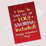 Funny Joke Valentines Day Card For Girlfriend Husband Boyfriend