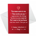 Valentines Card For Him Her Love Poem Perfect For Boyfriend