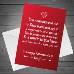 Valentines Card For Him Her Love Poem Perfect For Boyfriend